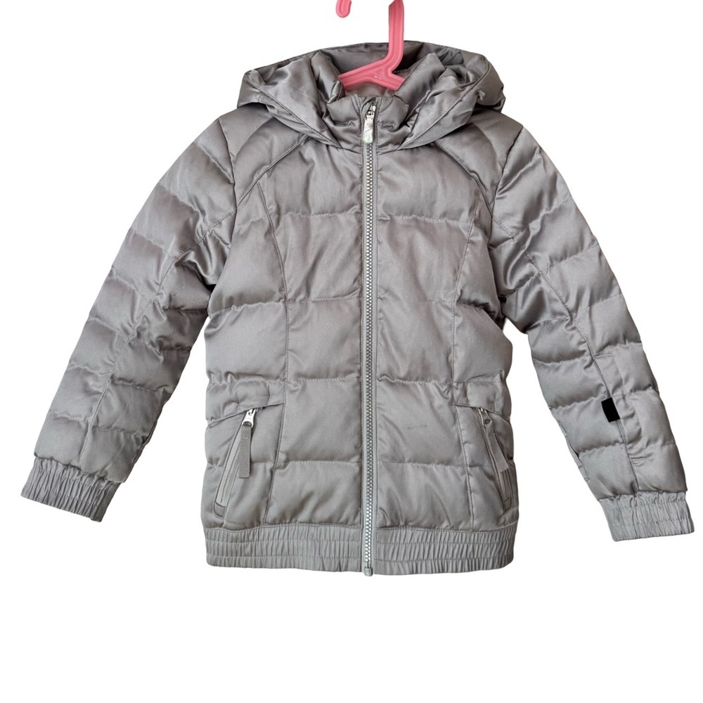 SPYDER Girls Bitsy Atlas Silver Puffer Jacket Winter Snow Ski Warm Size 4 - Picture 4 of 16
